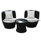 Garden Outdoor Furniture Rattan Chair and Tea Table