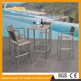 European Style Hotel Creative High Backrest Modern Cafe Bar Polywood Table and Chair Outdoor Garden Hotel Furniture