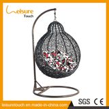 High Quality Hanging Chair SGS PE Rattan & UV Resistant Fabric Cushion Swing Chair