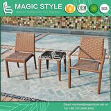 Flower Weaving Chair Outdoor Armchair Garden Armless Chair Patio Wicker Chair (Magic Style)