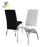 Hotel Banquet Restaurant Chromed Metal Legs PU Dining Chair