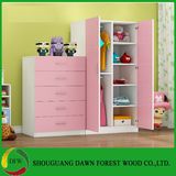 Simple Children's Wardrobe with Double Open Doors