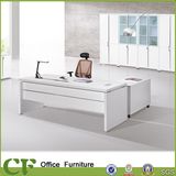 Unique White Color Office Wooden Furniture Modern Executive Desk