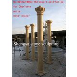 Desert Gold Hollow Stone Sculpture Column (SY-C011)