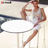 Amywell Solid Color Anti-UV Waterproof Compact Laminate HPL Outdoor Table