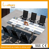 All Weather Stylish Home Furniture Frame in Anodized Aluminum Leisure Modern Dining Table Set Patio Garden Outdoor Furniture