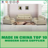 Modern Design Sectional Genuine Leather Wooden Sofa