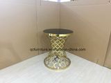 Round Shape Golden Modern Design New Side Table