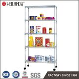 NSF Adjustable 5 Tier Metal Storage Steel Rack Shelf for Sale