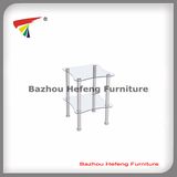 Modern 2-Tier Tempered Glass Corner Table (C017)