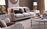 Modern White Fabric Sofa Living Room Sofa