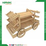 Supermarket Wooden Display Stand Wooden Bakery Display Rack