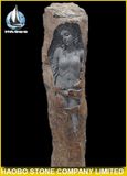 Lava Stone Garden Naked Woman Statue