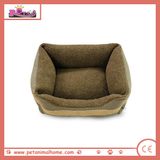 Soft Winter Pet Bed in Brown