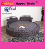 Wooden Elegant King Size Round Bed on Sale 6823