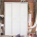 3 Sliding Door Modern White Wardrobe