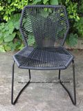 Morden Metal Outdoor Leisure Dining Rattan Tropicalia Garden Restaurant Chair