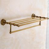 Flg Antique Brass Bathroom Bath Towel Rack Bathroom Set