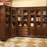 Library Big Solid Timber Wood Bookcase (GSP8-016)