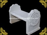 Hand Carved Natural Marble Garden Bench (GS-TB-033)