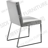 Christopher Knight Home Milania White Leather Stainless Steel Dining Chairs