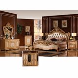 Home Furniture with Antique King Bed Wardrobe (W810)