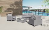 4PCS Outdoor Rattan Home Hotel Office Wicker Patio Nelly Lounge Garden Sofa (J650)