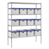 Multi Tiers Heavy Duty Chrome Metal Decorative Wire Shelves