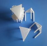 Triangle White Plastic Pizza Table