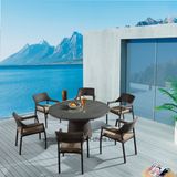 2016 Hot Sale Garden Chairs and Tables Outdoor Furniture Dining Set for Six People (YTA581&YTD121)