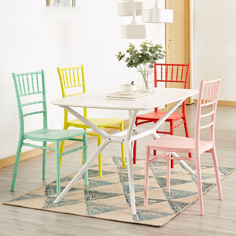 Replica Modern Rental Wedding Event Party PP Plastic Dining White Chiavari Chair