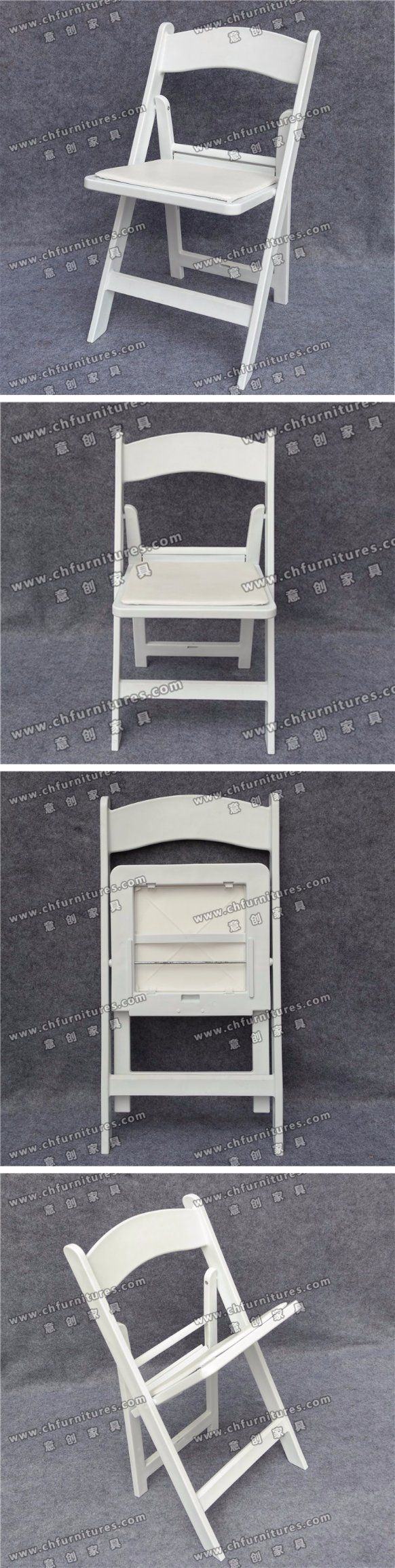White Foldable Gladiator Chairs for Wedding (YC-P50-01)