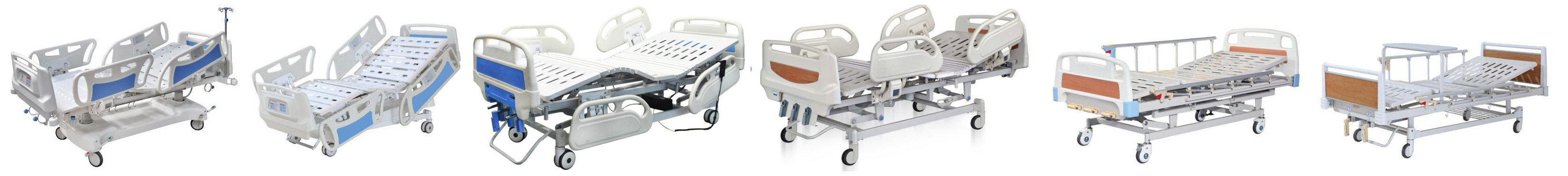 AG-Bmy001 Ce ISO Three Functions Medical Manual Adjustable Bed